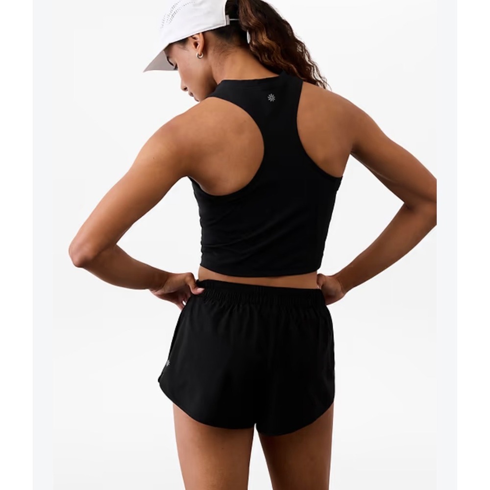 Athleta Lahaina Swim Shorts Womens XL Black Board Shorts Drawstring Lined Active